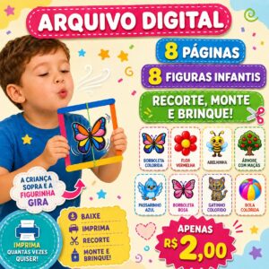 Figuras para montar no quadrinho de palitos