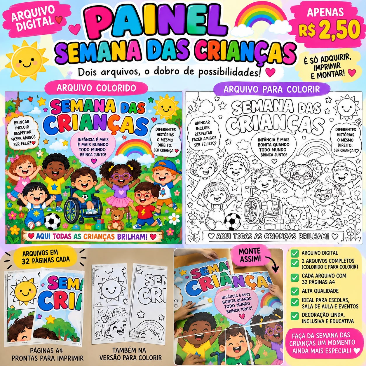 Painel Interativo Semana das Crianças