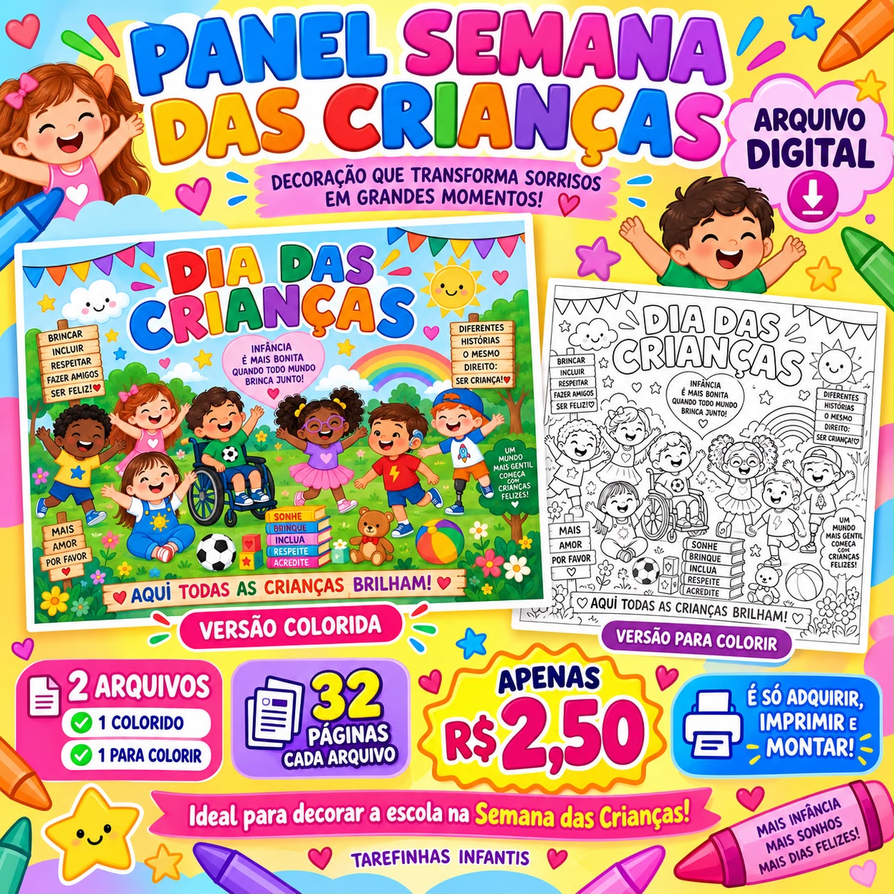 Painel Interativo Semana das Crianças - Imagem 4